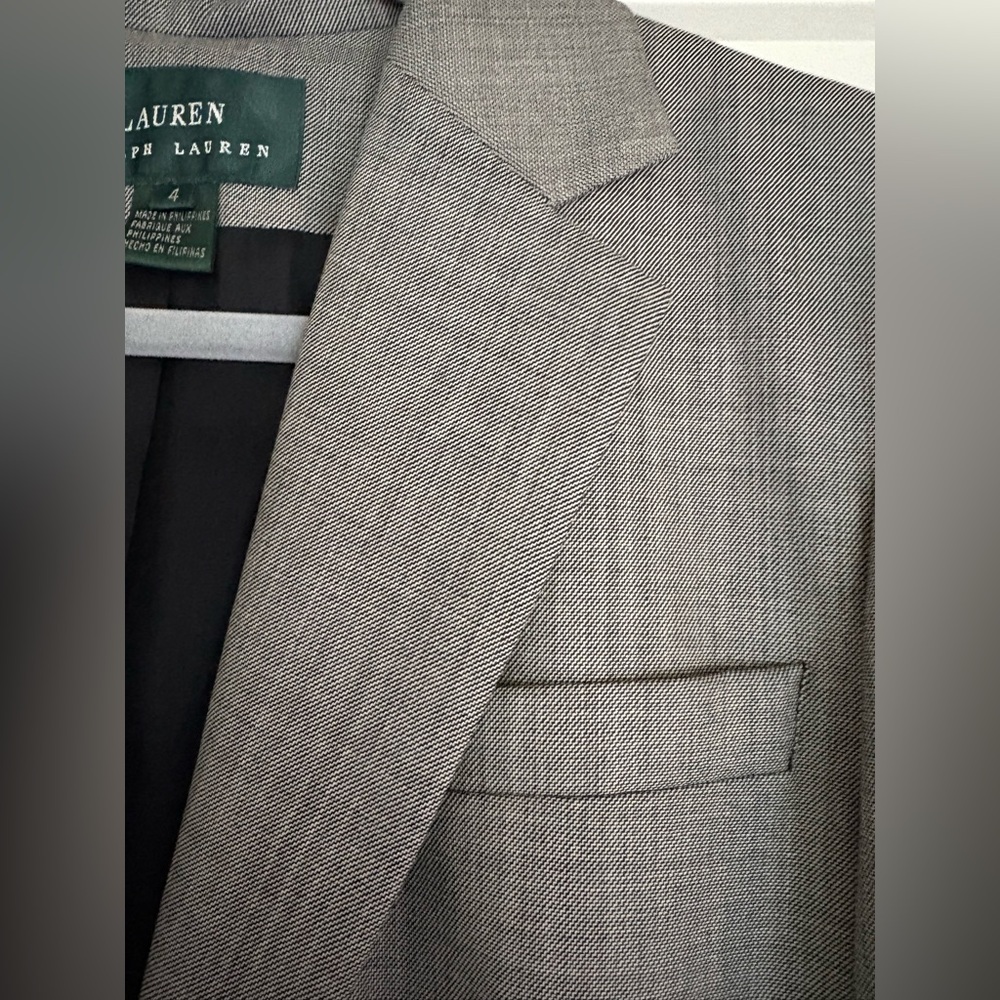 Ralph Lauren Women's Wool Blazer in Gray - Size 4 - classy! - Picture 5 of 13